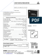 3 Digit Digital Panel Meters: Model: DM96q-35 Application