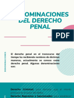 Denominaciones Del Derecho Penal