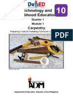 Technology and Livelihood Education: Carpentry