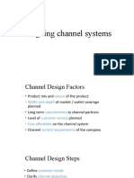 Designing Channel Systems