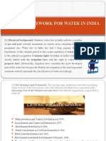 Legal Framework For Water in India