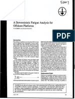 A Deterministic Fatigue Analysis For Offshore Platforms: Exxon Reduction Researehco