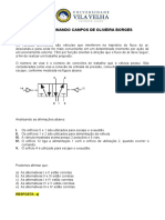 Primeira Lista de Exercícios de Pneumática