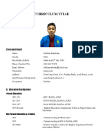 Curriculum Vitae: Personal Detail