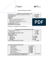 Financial Statement Liquidation