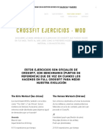 CrossFit Ejercicios WOD - Full CrossFit