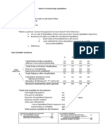 Notes To Partnership Liquidation Final