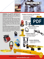 Overhead Lifting Devices Container Connectors and Tie Downs: All Types of Lifting Equipment