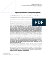 New Pathogenic Hypotheses For Spondyloarthropathies