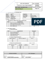 Site Test Report Date: 29/5/2018 Contractor's Name: HADI HAIDER Customer: Sec-Eoa Jubail Commercial Port 115/13.8Kv Ss-2 Tapcon 260 Avr Relay