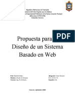 Propuesta para El Diseño de Un Sistema Basado en Web