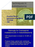 RT Techniques in Medulloblastoma Dr. Munshi PDF