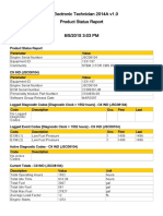 Cat Electronic Technician 2014A v1.0 Product Status Report