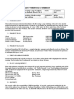 Safety Method Statement: U (tÜÜ - Á U (tÜÜ - Á U (tÜÜ - Á U (tÜÜ - Á