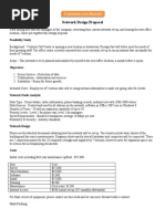 Network Design Proposal: Feasibility Study