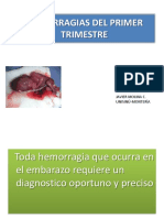 Hemorragias Del Primer Trimestre: Javier Molina C. Unisinú-Montería