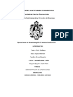 Operaciones en El Entorno Global - Internacionalización.