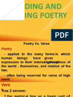 Reading and Writing Poetry