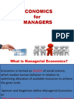 Economics For Managers