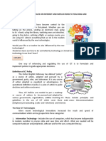 Lesson 1: Policies and Issues On Internet and Implications To Teaching and Learning