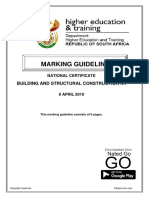 Marking Guideline: Building and Structural Construction N4