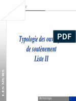 Typologie Des Ouvrages de Soutènement Liste II