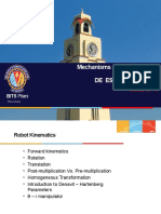 Mechanisms and Robotics de Es Zg561: Lecture - 5