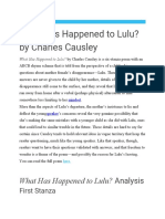 What Has Happened To Lulu? by Charles Causley