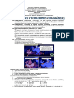 Guía Funciones y Ecuaciones Cuadráticas