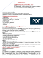 Methods of Teaching 1. Methodological Classification of English Sounds. Ways of Introducing New Sounds