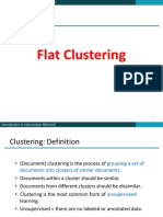 Flat Clustering PDF