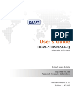 User's Guide: HGW-500SN2A4-Q