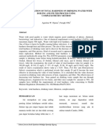 The Examination of Total Hardness On Drinking Water With Boiling and Filter Process Using Complexometry Method