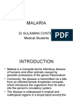 Malaria: DR Sulaiman Conteh Medical Students