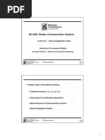 EE 4250: Modern Communication Systems: Lecture #5 - Wave Propagation Modes