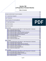 Section 700 Physical Properties of Cement Slurries