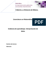 Unidad 2. Evidencia de Aprendizaje. Interpretacion de Datos