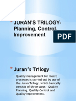 Juran'S Trilogy-Planning, Control, Improvement