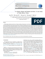 Hydrological Response To Climate Change and Human Activities: A Case Study of Taihu Basin, China