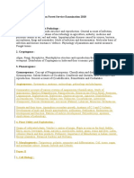 Botany Syllabus For Indian Forest Service Examination 2010 Paper-I 1. Microbiology and Plant Pathology