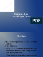 Displaying Data From Multiple Tables