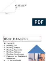 Plumbing Review: DAY 1: 29 May 2016 Danilo V. Ravina