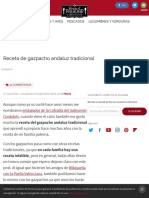 Gazpacho Andaluz Casero, La Receta Tradicional Más Fácil PDF