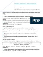 Lista de Revisão Sobre As Plantas Com Respostas