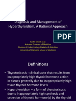 Diagnosis and Management of Hyperthyroidism, A Rational Approach