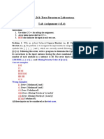 CSN-261: Data Structures Laboratory Lab Assignment 4 (L4)