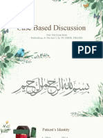 Case Based Discussion: Oleh: Fita Diyan Erika Pembimbing: Dr. Nur Ana C, Sp. PD, KEMD, FINASIM