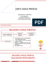 Perfil Vocal de Wilson