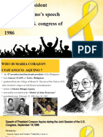 Lesson 2-President Corazon Aquino's Speech Before The US Congress of 1986