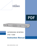 Instruction Manual: Intercom System